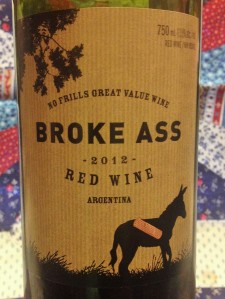 Broke Ass Red Wine